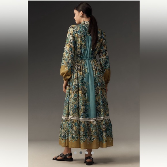 Anthropologie NWT The Eleanora Long-Sleeve Maxi Shirt Dress size XS. - Picture 3 of 16